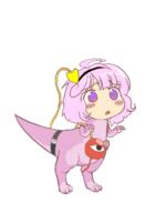 animated dino komeiji_satori smug subterranean_animism // 1100x1500 // 180.9KB