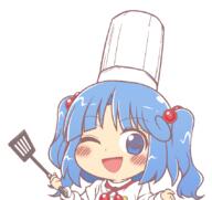 alternate_headwear alternate_outfit kawashiro_nitori mountain_of_faith spatula // 850x800 // 47.3KB