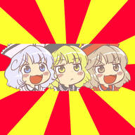 lunasa_prismriver lyrica_prismriver merlin_prismriver perfect_cherry_blossom sisters zettaiyurusanae // 500x500 // 63.4KB