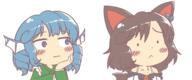 alternate_headwear double_dealing_character frowning hairclip imaizumi_kagerou thinking wakasagihime wtf // 1400x580 // 44.5KB