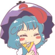 crêpe eating eyes_closed food tagme tatara_kogasa ten_desires undefined_fantastic_object wholesome // 700x700 // 31.3KB