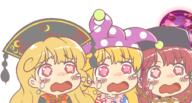 clownpiece crying hecatia_lapislazuli junko legacy_of_lunatic_kingdom sad wings // 650x350 // 218.9KB