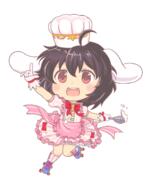 alternate_headwear alternate_outfit batter batter_tool chef_hat detailed food full_bodied gacha imperishable_night inaba_tewi lost_word rollerblades utensil // 1200x1400 // 90.6KB