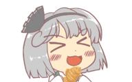 eating eyes_closed fish food happy konpaku_youmu perfect_cherry_blossom taiyaki // 800x500 // 42.3KB