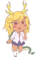alternate_hairstyle alternate_headwear alternate_outfit breasts fangs full_bodied gyaru horns kicchou_yachie scary skirt tanned wily_beast_and_weakest_creature // 800x1120 // 43.3KB