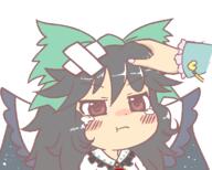 bandage crying frowning happy headpatting injured komeiji_satori pouting reiuji_utsuho sad subterranean_animism wholesome // 788x630 // 53.9KB