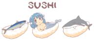 double_dealing_character english fish food full_bodied nsfw seafood shark sushi wakasagihime // 1800x800 // 264.1KB