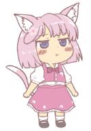 frowning full_bodied hybrid konpaku_youmu neko pallete_swap perfect_cherry_blossom pouting tail wholesome // 713x1026 // 42.6KB