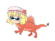 alternate_headwear dino embodiment_of_scarlet_devil fang flandre_scarlet mini_gyate sunglasses // 2070x1537 // 423.6KB