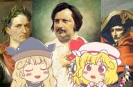 ears embodiment_of_scarlet_devil eyes_closed flandre_scarlet hidden_star_in_four_seasons matara_okina napoleon real_life sweating tagme wtf // 1280x840 // 2.2MB