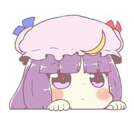 embodiment_of_scarlet_devil patchouli_knowledge peeking // 650x550 // 60.3KB