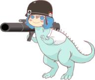 alternate_headwear badass dino kaku_seiga rocket_launcher scary ten_desires weapon // 997x834 // 229.2KB