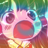 angry fangs funny hakurei_reimu meme rainbow // 560x560 // 307.1KB